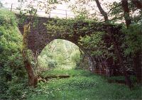 Most na Hadovce před odstraněním vegetace - rok 2001.