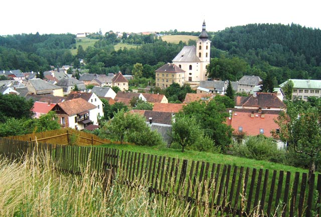 Small historical town Úterý.