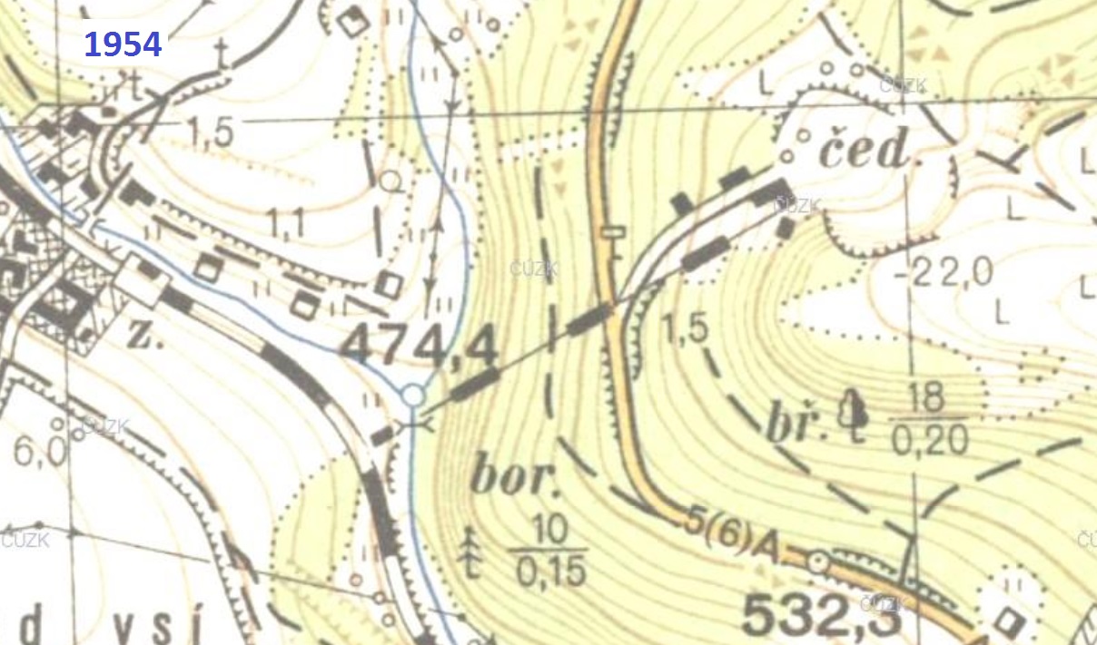 Vojenská mapa 1954